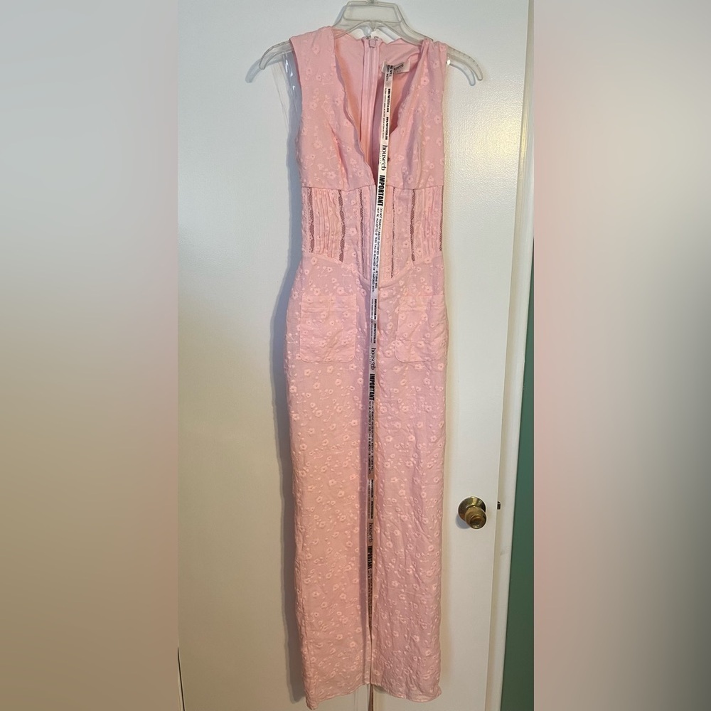 NWOT Sophina Broderie Anglaise Sleeveless Maxi Dress Crystal Rose color XS - Picture 9 of 9